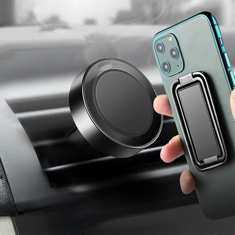 Universal Phone Ring Grip Holder Back Mount Stand for Smartphones and Tablets - Silver