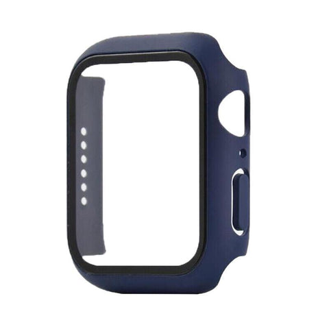 For Apple Watch iWatch Series SE 6 5 4 3 2 1 Case Full Glass Cover 38mm - Black