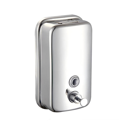 Stainless Steel Wall Mounted Soap Dispenser Hotel Bathroom Sanitizer Bottle - 500ML