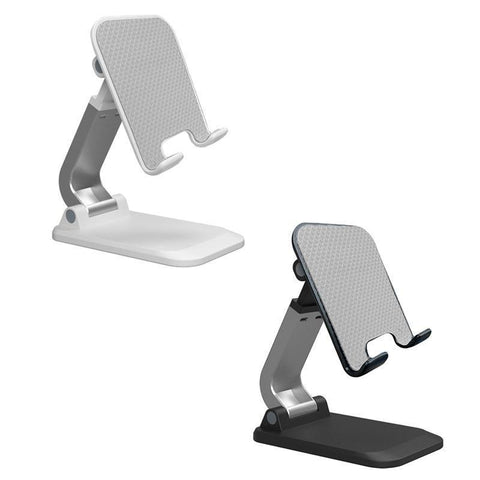 Adjustable Foldable Tablet Stand Desktop Holder Mount Mobile Phone iPad iPhone - Black
