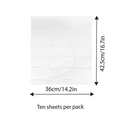 10PCS Disposable Soluble Water Toilet Seat Cover Travel Portable Hygiene Mat