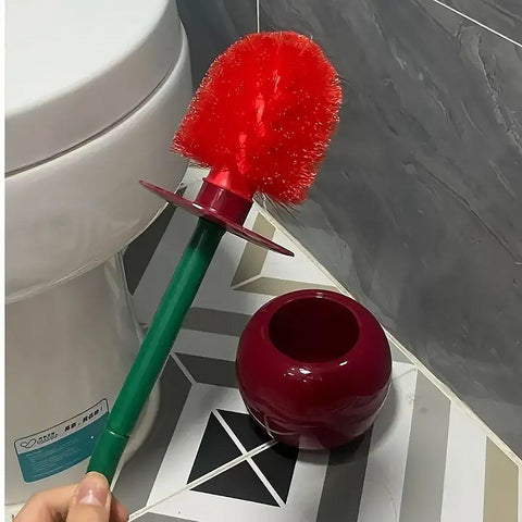 Soft Wool Toilet Brush with Long Handle Plastic Cleaning Brush Household Tool