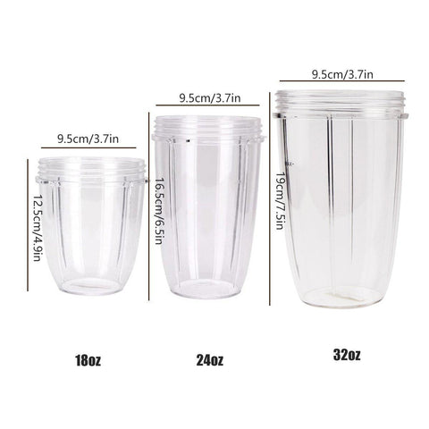 Blender Cups 32OZ 24OZ 18OZ Replacement Accessories Juicer Ice Crushing Blades - 18oz