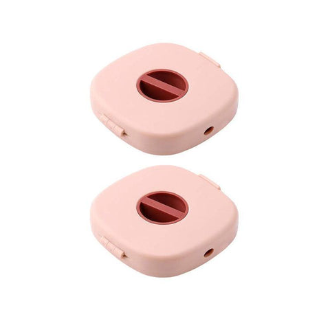 Case Cord Tangle Free Organizer Portable Earphones Manager Wire Winder Cable - Pink*1