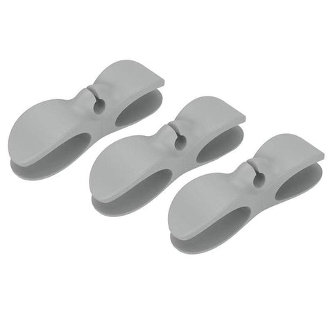 Wire Cable Organizer Holder Cord Wrapper Winder For Kitchen Appliances Computer - 3PCS White