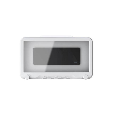 Wall Mounted Phone Holder for Bathroom Shower Waterproof Touch Screen Case - White