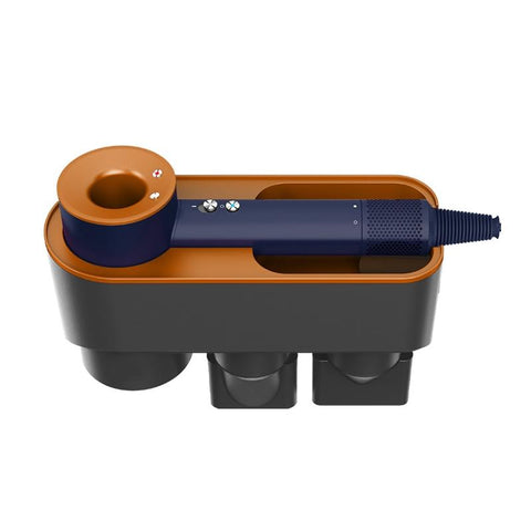 Wall Mounted Hair Dryer Bracket Storage Rack Black Nickel - With Hand Dryer Black Nickel Colour