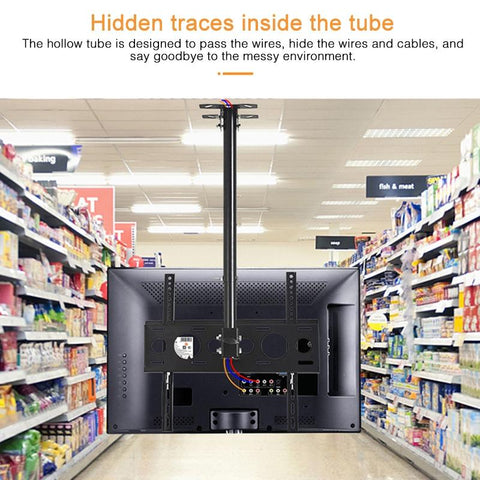 Adjustable Single Screen Tv Wall / Ceiling Mount - 32-70 Inch 0.5-3m Range