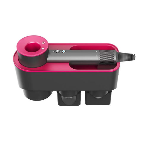 Wall Mounted Hair Dryer Bracket Storage Rack Black Nickel - Ordinary Red