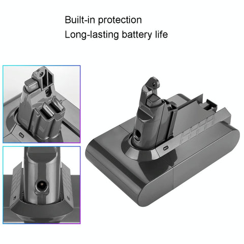 Extra Battery for Dyson V6 Handheld Vacuum - Replacement - 4.0Ah