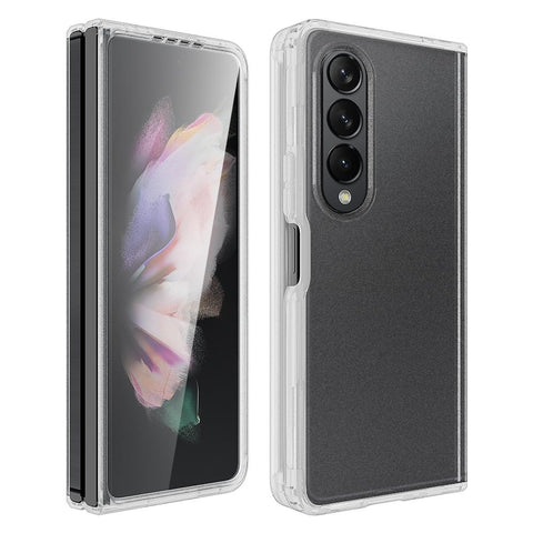 For Samsung Galaxy z Fold4 5G Transparent Frosted Hard Case  - Pc + Tpu