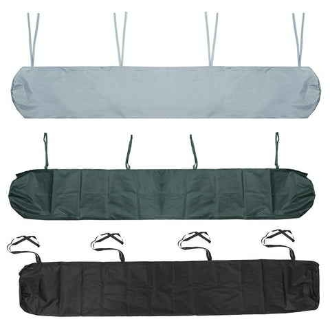 2m Waterproof Retractable Canopy Awning Cover for Outdoor Patio - Dustproof Protection - Black