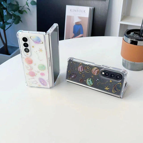 For Samsung Galaxy Z Fold4 5G Sparkling Tpu Case - Glitter Epoxy