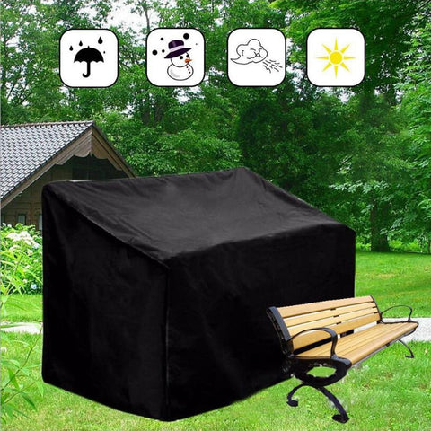 Waterproof Dustproof Sofa Recliner Cover - 163x66x89 / 69cm - Black