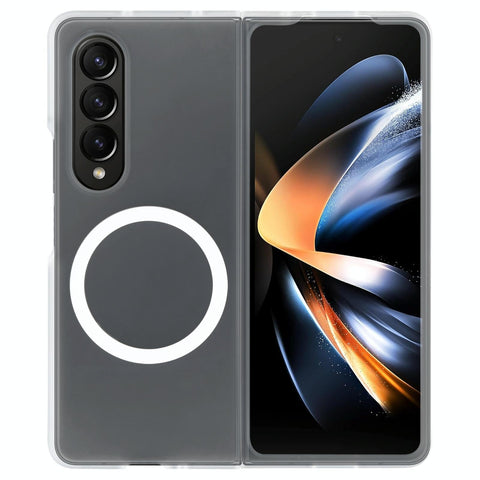 For Samsung Galaxy Z Fold4 5G Shockproof Magsafe Case - Transparent