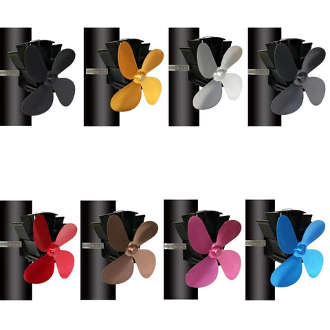 Thermodynamic Wall Mounted Fireplace Fan - no Magnets - Gold