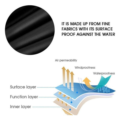 Waterproof Dustproof Protection Cover for Bathtub Pool Table & Chair - 218x218x90cm - Silver