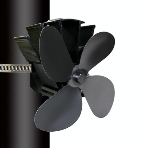 Thermodynamic Wall Mounted Fireplace Fan - no Magnets - Silver