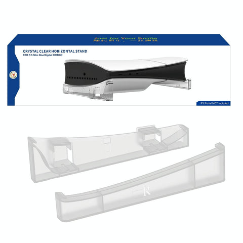 Universal Horizontal Stand For Ps5 Slim - Digital / Optical Drive Version - Transparent