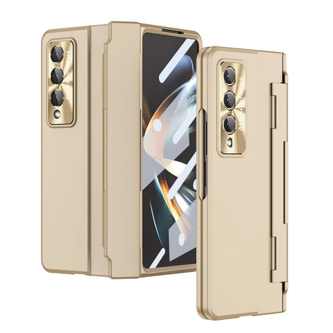For Samsung Galaxy Z Fold4 5G Full Coverage Hinge Phone Case - Transparent