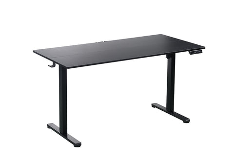 140 x 70cm Electric Standing Desk Height Adjustable Motorised Electric Sit Stand in Black