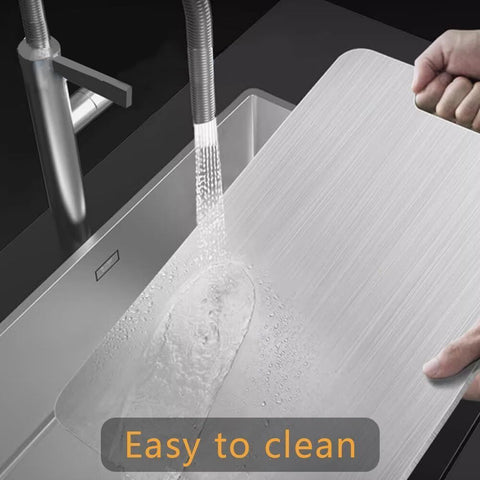Stainless Titanium Steel Anti-Bacterial Mildew-Proof Cutting Chopping Board 23 x 34cm