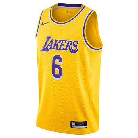 Nike Los Angeles Lakers LeBron James 2021/22 Basketball Icon Jersey Gold