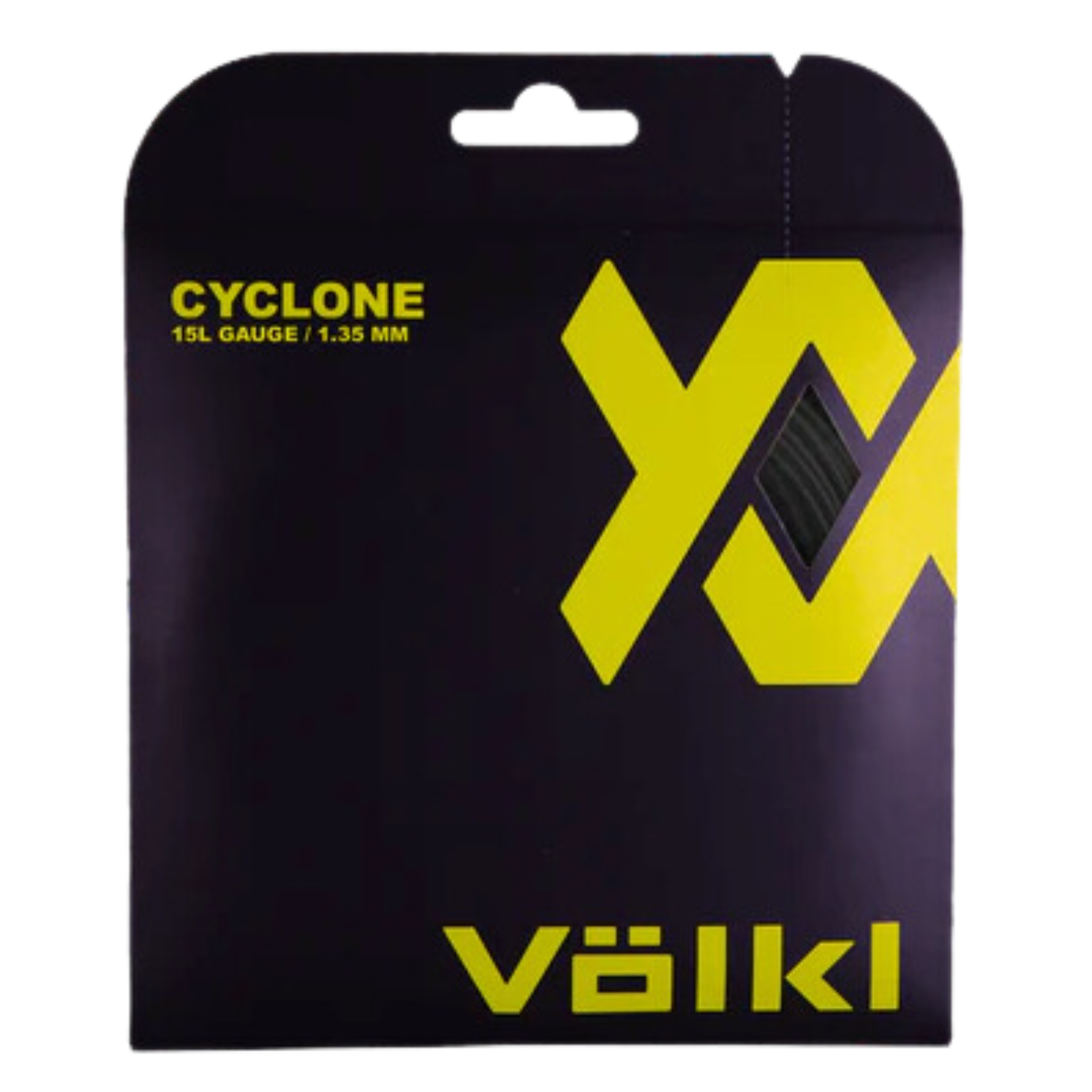 Volkl Cyclone Black 15 L Tennis String 1.35mm (12 M Set) – Terrific Buys