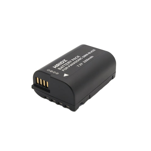 Hridz BLK22 Battery and Dual charger pack for Panasonic DMW-BLK22 LUMIX DSLR - combo-pack