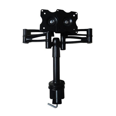 Two-Screen 10-25" Desk Monitor TV Plasma LED LCD Work Mount