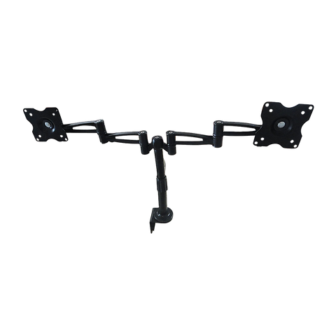 Two-Screen 10-25" Desk Monitor TV Plasma LED LCD Work Mount