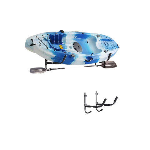 Kayak Canoe Wall-Mounted Rack Storage Brackets Swivel Sports Design