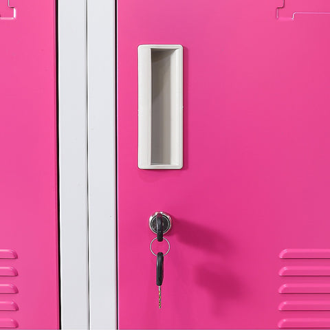 12-Door Locker for Office Gym Shed School Home Storage - Standard Lock with 2 Keys