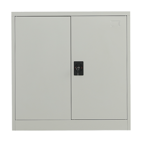 Two-Door Metal Short Cabinet Shelf Storage for Home Office Gym