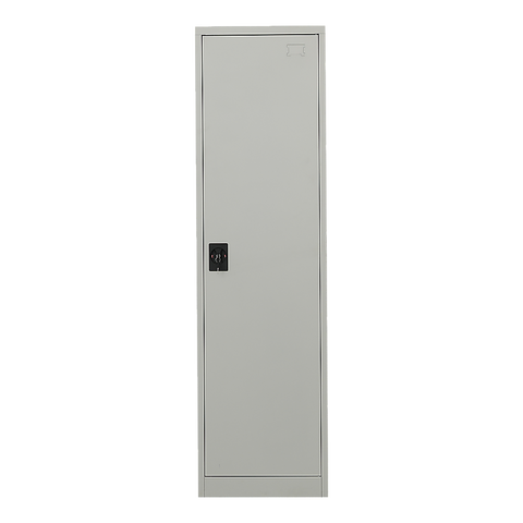 Single-Door Metal Tall Cabinet Shelf Storage for Home Office Gym