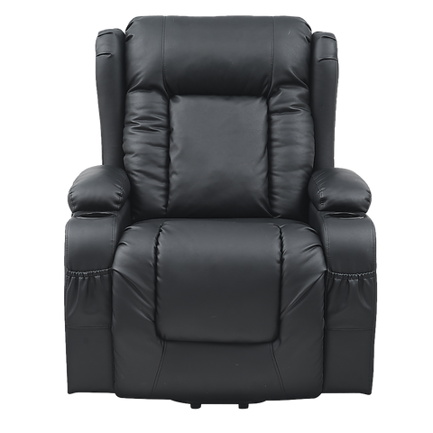 Lift Heated Leather Recliner Electric Massage Chair with USB port