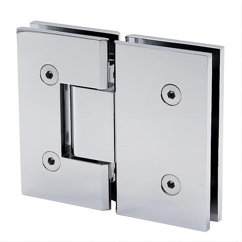 110x120cm Double Door Corner Shower Screen with Channels and SS Hinges - Chrome