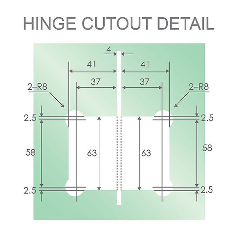 110x120cm Double Door Corner Shower Screen with Channels and SS Hinges - Chrome