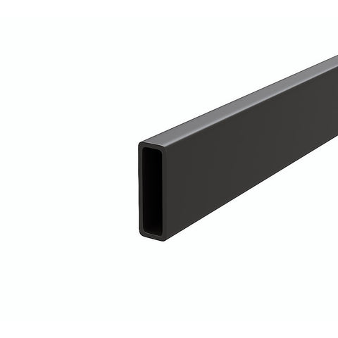 150cm Frameless Glass Sliding Shower Door with Black Rail and Hardware