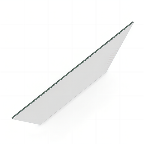 70cm Reeded Single Shower Glass Screen with Chrome Wall & Floor Channel