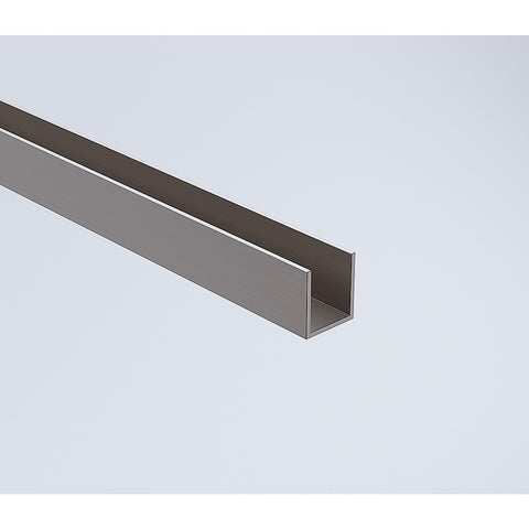 70cm Reeded Single Shower Glass Screen with Gunmetal Wall & Floor Channel