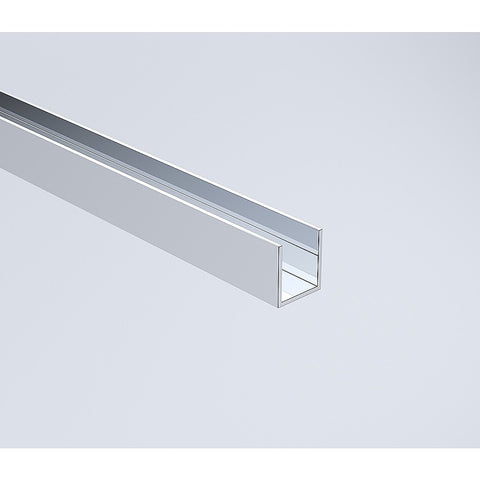 70cm Reeded Single Shower Glass Screen with Chrome Wall Channel & Round Pole