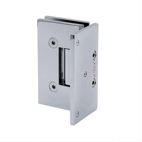 90 Degree Brass Glass Shower Door L-Hinge in Chrome