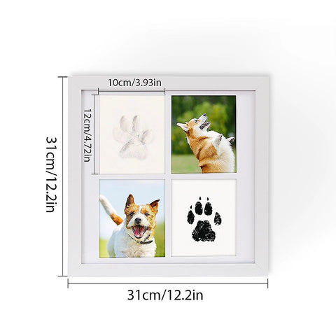 Pet Paw Print Kit DIY Photo Frame for Dogs & Cats Keepsake