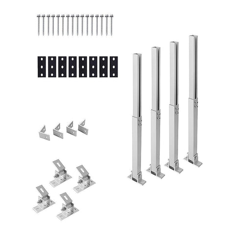 2 Set Adjustable Solar Panel Tilt Mount Brackets