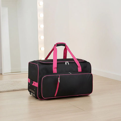 736.6 mm Heavy Duty Rolling Dance Bag with Garment Rack for Travel