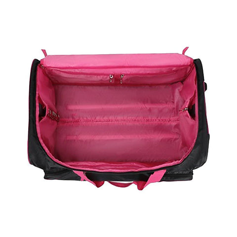 736.6 mm Heavy Duty Rolling Dance Bag with Garment Rack for Travel