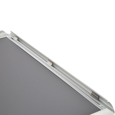 A1 2pc Aluminium Snap Poster Frame Wall Mount Sign Holder Silver