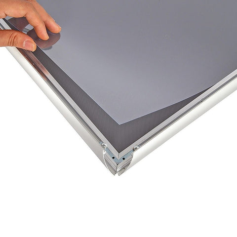 A1 2pc Aluminium Snap Poster Frame Wall Mount Sign Holder Silver