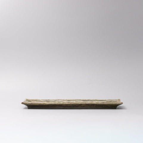 Plate Rectangular 33x10cm Sage Glaze